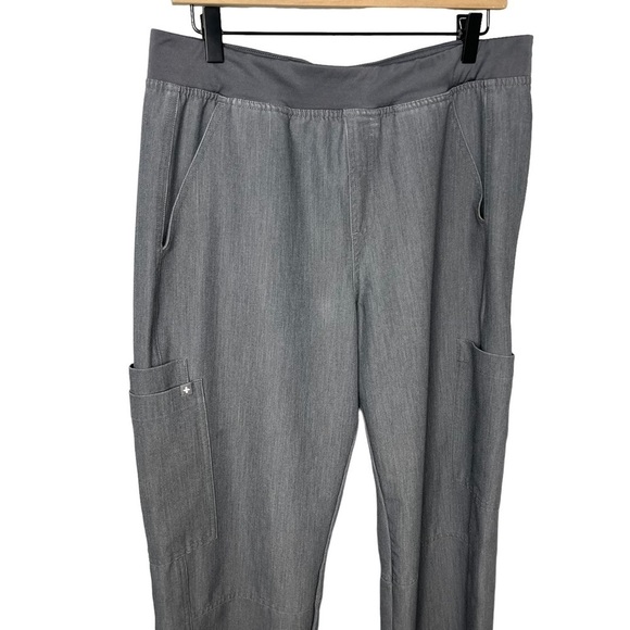 Figs Axim Cargo Scrub Pants Graphite Gray Size Medium Style T2001 Medical - Picture 3 of 8